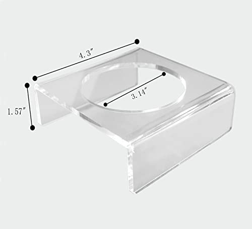 Clear Acrylic Football Stand, Display Holder for Basketball, Volleyball, Soccer Ball and Other Sports Memorabilia