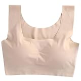 [Fiiiche] シームレスブラ ブラトップ スポーツブラ ブラジャー(ベージュ、XL)