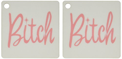 Porte-clés Bitch 3Drose lot de 2 une idée cadeau drôle et originale pour votre meilleure amie
