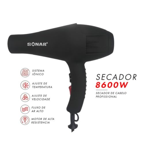 Kit Prancha Chapinha Nano Titanium + Secador Profissional 8600w + Modelador De Cachos Spiral Voltage