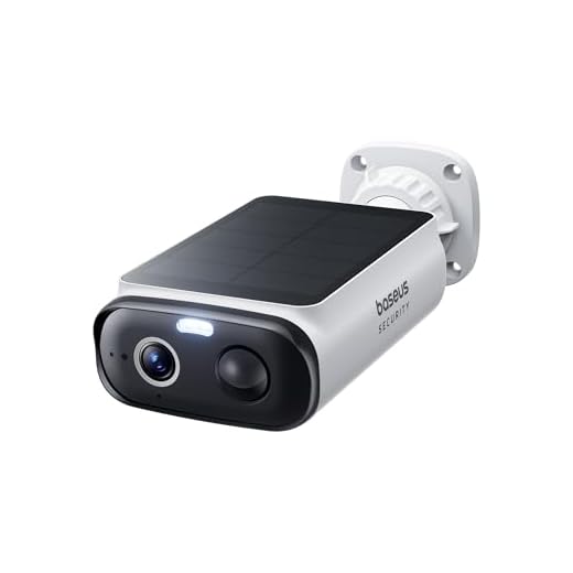 Baseus Security S1 Lite Solocam Caméra Surveillance WiFi Extérieur sans Fil, IP67, 2K 135°, Vision en Couleur, Caméra Batterie Solaire, Detection Humaine, Pas de Frais, Fonctionne avec Alexa & Google