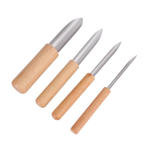 Hohopeti Zestaw Narzędzi Rzeźbiarskich - 4 Szt Wałek Do Ciasta Dziurkacz Do Ceramiki I Modeliny