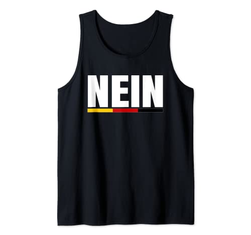 Nein Tee German No Saying Funny Germany Camiseta sin Mangas
