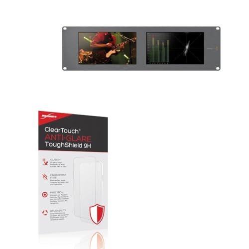 BoxWave Screen Protector Compatible with Blackmagic SmartScope Duo 4K - ClearTouch Anti-Glare ToughShield 9H (2-Pack), Anti-Glare 9H Tough Flexible Film Screen Protector
