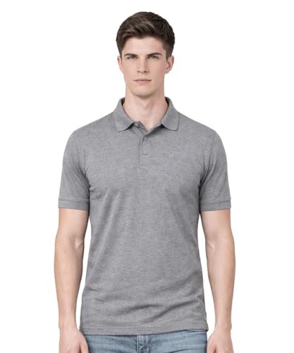 Image of AWG ALL WEATHER GEAR Men's Cotton Blend Polo T-Shirt | Plain Regular Fit | Soft Breathable Fabric | Casual & Formal Wear | Half Sleeve | Collared T-Shirt | Mens Tshirts | Tees for Man