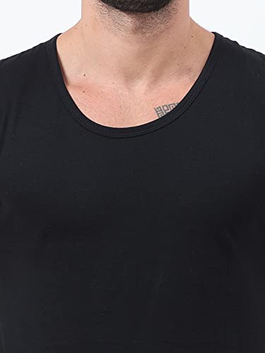 Image of Ideation Men's Cotton Round Neck Color Block Sleeveless T-Shirt