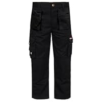 TuffStuff Unisex Kids 711j Junior Childs Pro Work Trouser, Black, 7-8 Years UK