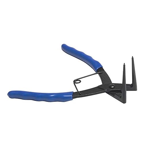 Long Nose Snap Ring Pliers - Heavy Duty Internal 90 Degree Bent Nose Retaining Ring Circlip Pliers Compatible with Motorcycles Cars Trucks