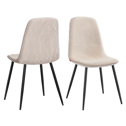 VASAGLE Sillas de Comedor Juego de 2 Soporte