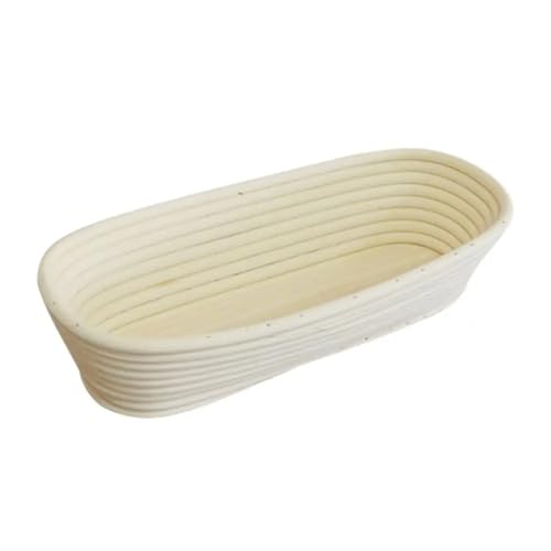 Cesta Para Precalentar Pan Cesta ovalada for prueba de pan, 8 tamaños, cesta de mimbre, herramientas for masa Para Probar Pan, Masa(35x14x7.5cm)