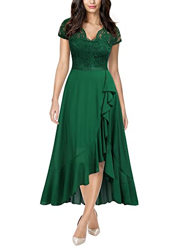 Amazon.com: Miusol Women's V Neck Elegant Lace Ruffle Bridesmaid Maxi Dress (Small, Green) : Clothing, Shoes & Jewelry Amazon.com: Miusol Women's V Neck Elegant Lace Ruffle Bridesmaid Maxi Dress (Small, Green) : Clothing, Shoes & Jewelry