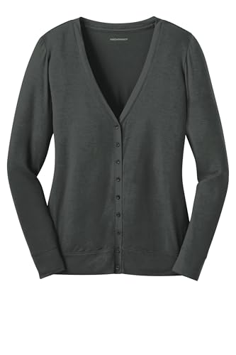 Port Authority Ladies Concept Cardigan Grey Smoke