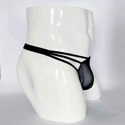 Custom Letter Name Men'S Thong Briefs Breathable Mesh Sexy Low Rise T-Back Bikini Underwear G-String With Diy4