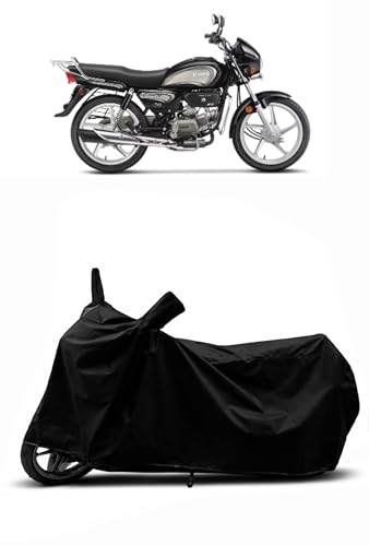 Image of Heavy Duty Waterproof Scooty & Bike Cover for Hero Splendor Plus - UV Resistant, Dustproof & Rain Protection, All-Weather Outdoor Cover for Bikes & Scooty with Buckle Straps