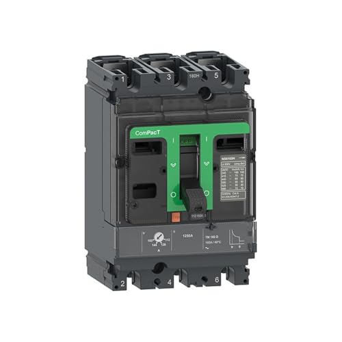 Plastic case distribution protection circuit breaker NSX160N 50kA AC 3P3D 100A TMD