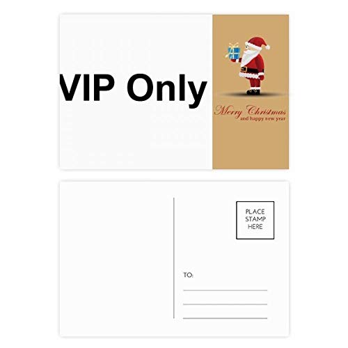 Cartes postales Père Noël Noir pour décorer votre table de fête
