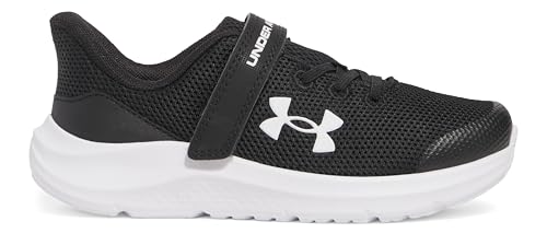 Under Armour UA BPS Pursuit 4 AcRunning - Tenis para niño, Negro, Blanco y Negro, 34 EU