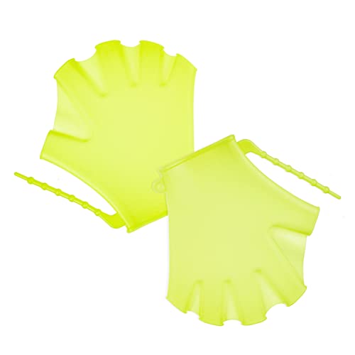 Veemoon 2pcs Swimming Gloves Boys and Girls Waterproof Diving Flippers Silicone Paddles for Lap Swimming