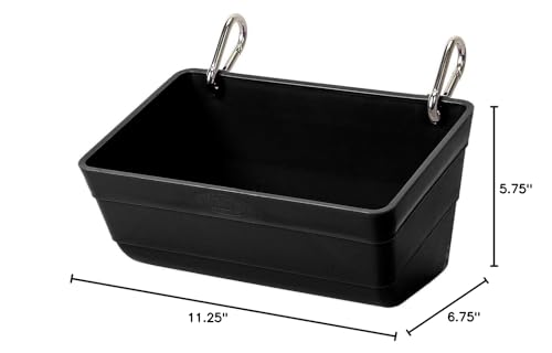 Weaver Leather Livestock Small Animal Feeder, 3 Quart, Black