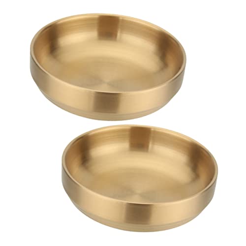 IMIKEYA 2pezzi Ciotola Per Salsa Ciotola Per Condimenti Da Cucina Per Alimenti in Acciaio Resistente Accessorio Da Cucina Facil Pulire Trasportare