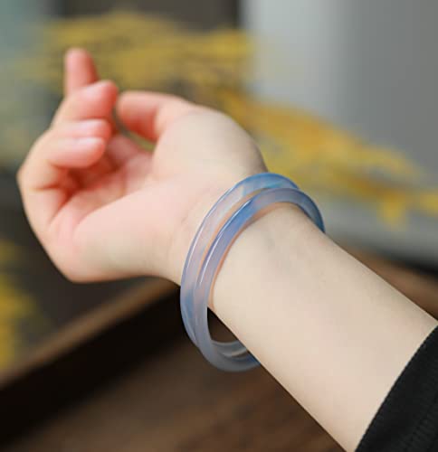 Image of Natural Agate Bracelet Bangle With Gift Box Free