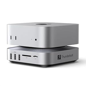 UGREEN Maxidok Thunderbolt 5 Mac Mini Dock, Revodok 10-in-1 TB5 Docking Station, 120Gbps Max Transfer, Single 8K, Dual 6K@60Hz, 8TB NVMe SSD Slot, SD/TF 4.0, Cooling System for Mac Mini M4/M4 Pro