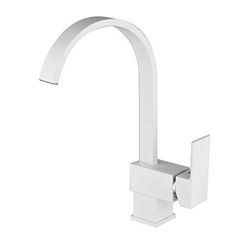 HAC24 Spültischarmatur Küche weiß schwenkbar Wasserhahn Spültisch Mischbatterie Armatur Spüle Einhand Küchenarmatur Einhandmischer Küchenspüle HAC24 Spültischarmatur Küche weiß schwenkbar Wasserhahn Spültisch Mischbatterie Armatur Spüle Einhand Küchenarmatur Einhandmischer Küchenspüle