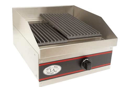 Express-Kitch 18” Gas Charbroiler with Heavy-Duty Grates