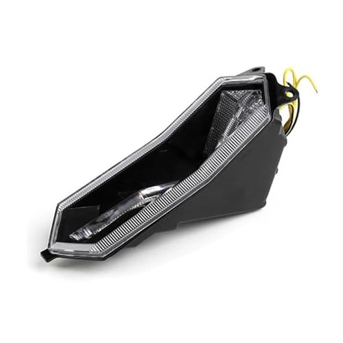 Luz trasera con intermitentes LED secuenciales para Yamaha R6 R1 R7 visible en ruta