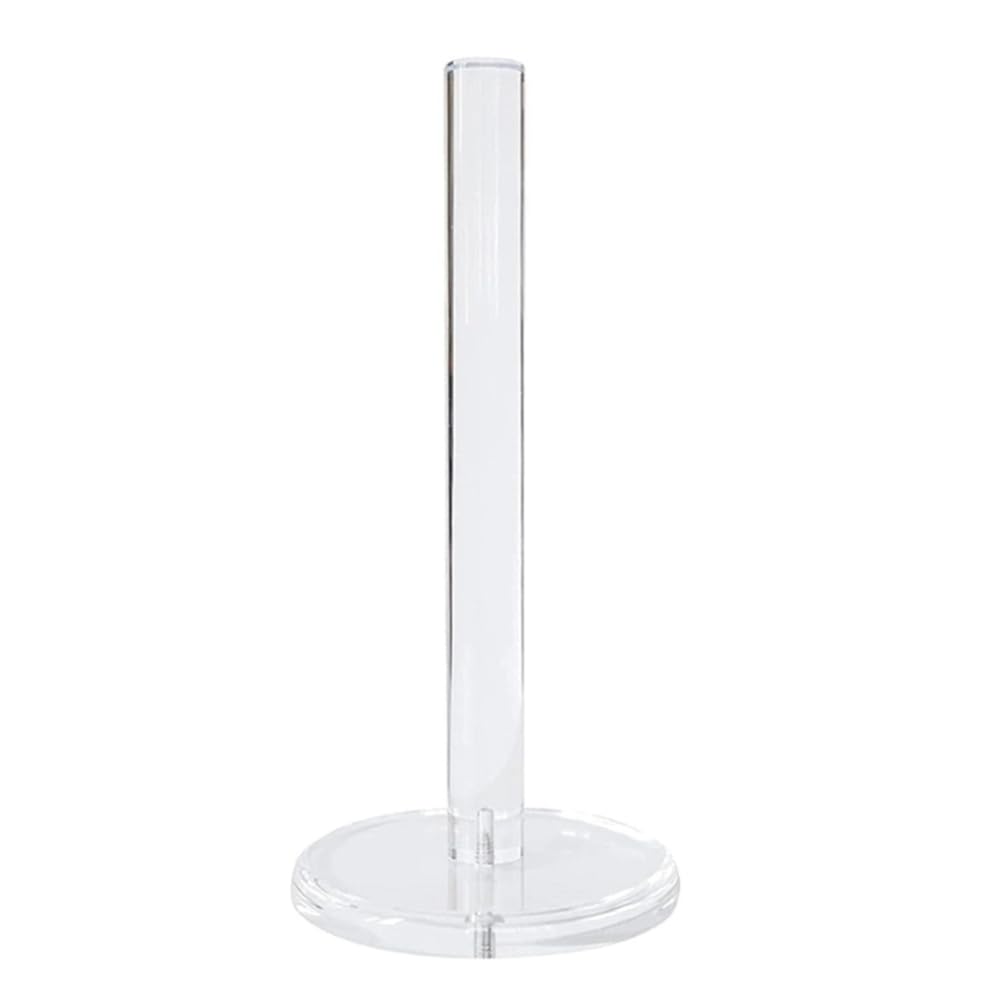 UDSKNV[KSL For Kitchen Bathroom,Paper Towel Dispenser Countertop Acrylic Holder 5.9" Diameter Sturdy Base, Thicken Design