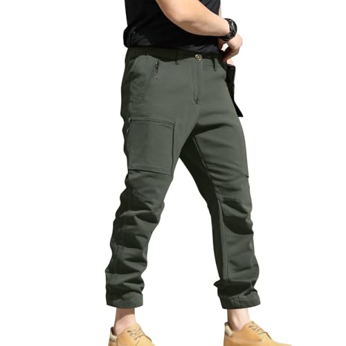 Tactical Pants for Men Quick Dry Military Cargo Pant Light Stretch Outdoor Work Hiking Pants with Zipper Pockets