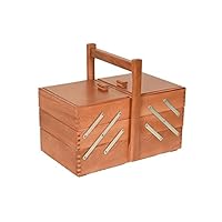 Portalavoro In Legno Di Faggio DiKasa | 4 Cassetti E Scomparto Centrale | Per Cucito E Hobby - Foto 9