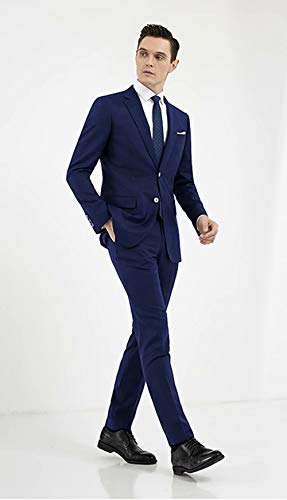 Yanlu Navy Blue Suits Blazer Vest Pant 3 Pieces Business Formal Interview Suit Men Slim Fit Notch Lapel-4842 #TOP3