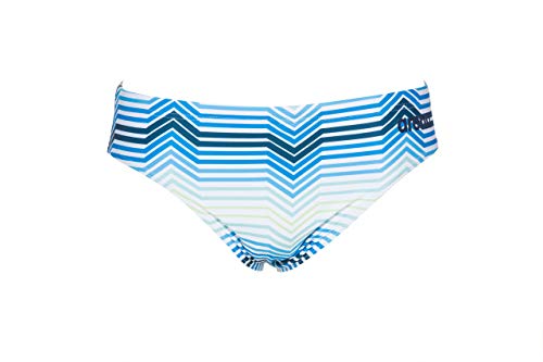 Arena Multicolor Stripes MaxLife Brief Swimsuit, Navy-Multi, 28