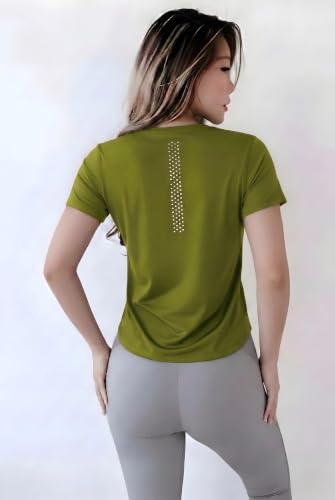 Image of Nexsus Apparels Gym T-Shirt for Women-Quick Dry Sports & Workout T-Shirt for Women, Activewear for Running, Casual & Gym Use, Available in Plus Size's