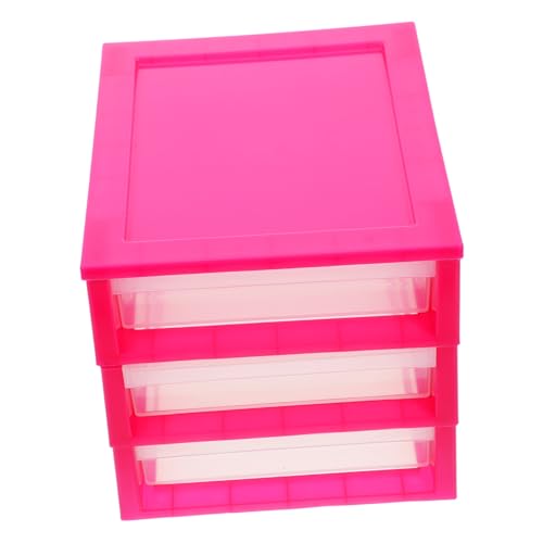 HOMSFOU Caja De Almacenamiento Con Cajones Estantes De Almacenamiento Con Cajones Organizador De Cajones Bandeja Para Oficina Manualidades Papelería Organizador De Cajones Pequeños