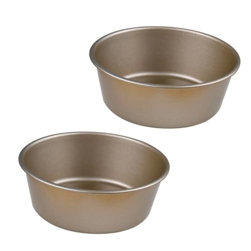 BESPORTBLE 2 piezas Molde para Hamburguesas y Tartas Redondo Antiadherente Carbono de Unidades Fácil de Desmoldar y Limpiar Reutilizable para Horno y DIY de Queso y Panecillos