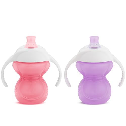 Image of Munchkin® Click Lock™ Bite Proof Trainer Cup, 7 Ounce, 2 Pack, Pink/Purple