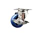 Service Caster Brand 3.5 Inch 316 Stainless Steel Light Duty Swivel Caster Wheel Solid Polyurethane Wheel ? 300lbs./Caster ? Swivel Plate Caster with Locking Brake