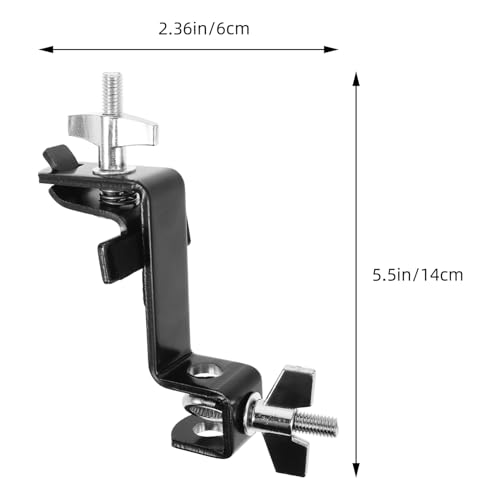 Clamp Ajustable para Soporte de Cowbell para Kit de Batería con Clip de Expansión Estable Acabado Suave Fácil Instalación y Alta Fuerza de Sujeción para Instrumentos de Percusión miniatura 2