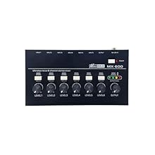 Versatile and simple control mixer gathers sounds from many different sources (guitars, basses and keyboards) to a monitor position for monitoring or routing. Each channel on the line mixer has an independent volume control, separate input s and volu...