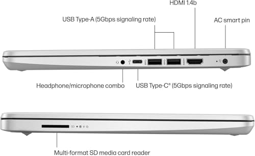 HP 14-inch Laptop, 16G RAM | 128G eMMC onboard | Essential Portable, 1-Year AI-Powered Office 365, 1TB Cloud Storage, Intel Quad-Core, Win 11 Pro - Image 7