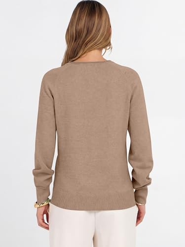 Image of ANRABESS Women Long Sleeve Rolled Neck Fall Lightweight Sweaters Top