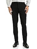 Amazon Brand - Symbol Men's Slim Fit Stretchable Formal Trousers (SY-AW19-MFT-050_Black_36W x L)