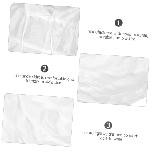 Children's Panniers Non-wired Dress Underskirt Light and Comfortable Tulle Petticoat for Girls4