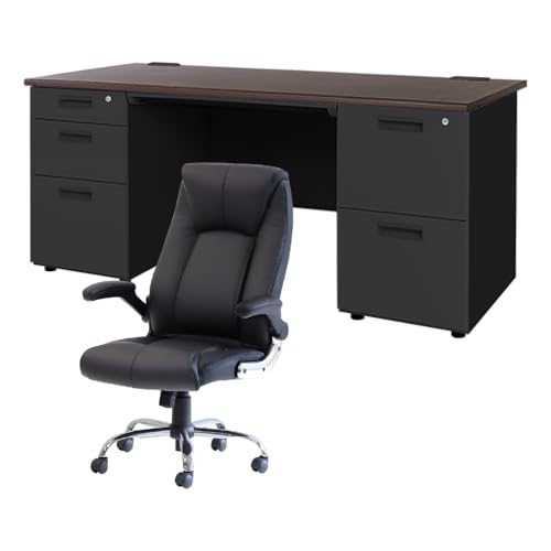 �y�@�l��p�z LOOKIT �G�O�[�N�e�B�u�f�X�N ������ W1600 �`�F�A �Z�b�g �V�� �_�[�N�u���E�� �`�F�A �u���b�N LRD-167BK-S16