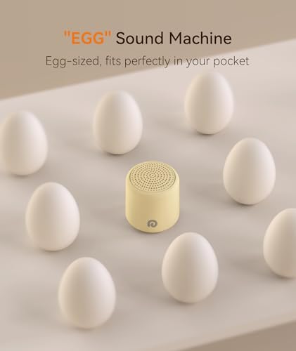 Image of Dreamegg Travel White Noise Machine - Portable Sound Machine for Baby Adults, Travel Sound Machine for Sleep, 16 Nature Sound, Timer, White Noise Machine for Sleeping Gift, Butter