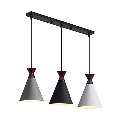 Lampe suspendue au plafond en métal robuste, lustre rétro pour salon élégant
