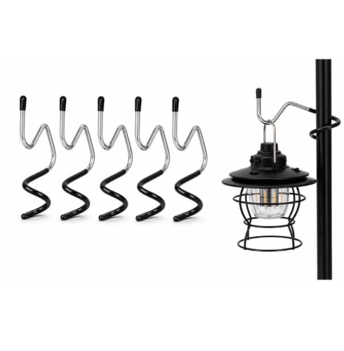 Image of Multipurpose Hooks for Hanging Bags, Lanterns, Clothes & Camping Accessories | Metal Utility Hangers for Kitchen, Wardrobe, Garden & Outdoor Use | 5-Piece Set (5 pc Set)