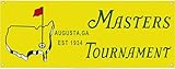 Golf Masters Tournament Augusta Banner Flag 24X72 Inche For Golf Fest Sign Poster Tapestry 6 Grommets For House Bedroom Room Garage Golf Party Decorations Indoor Outdoor Wall Lawn Yard Golf Sport Holiday Decor - Yellow
